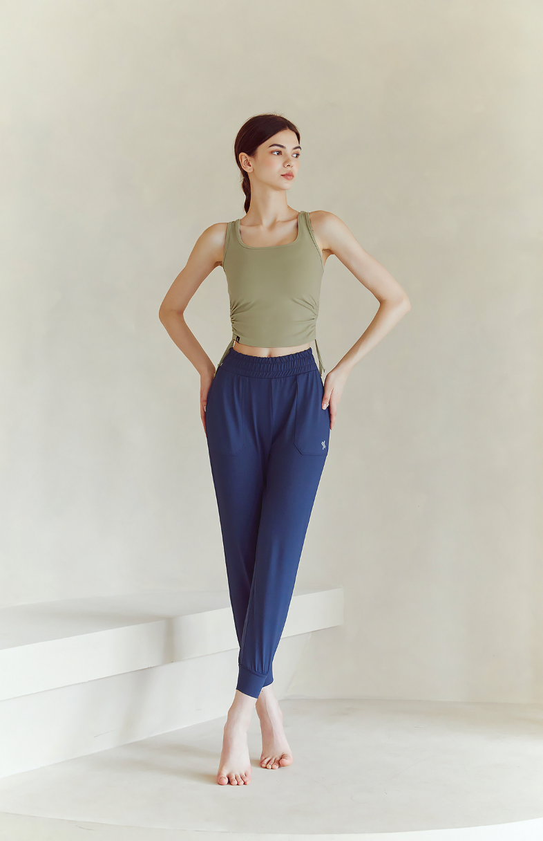 Side Shirring Sleeveless Top Side Shirring Sleeveless Top