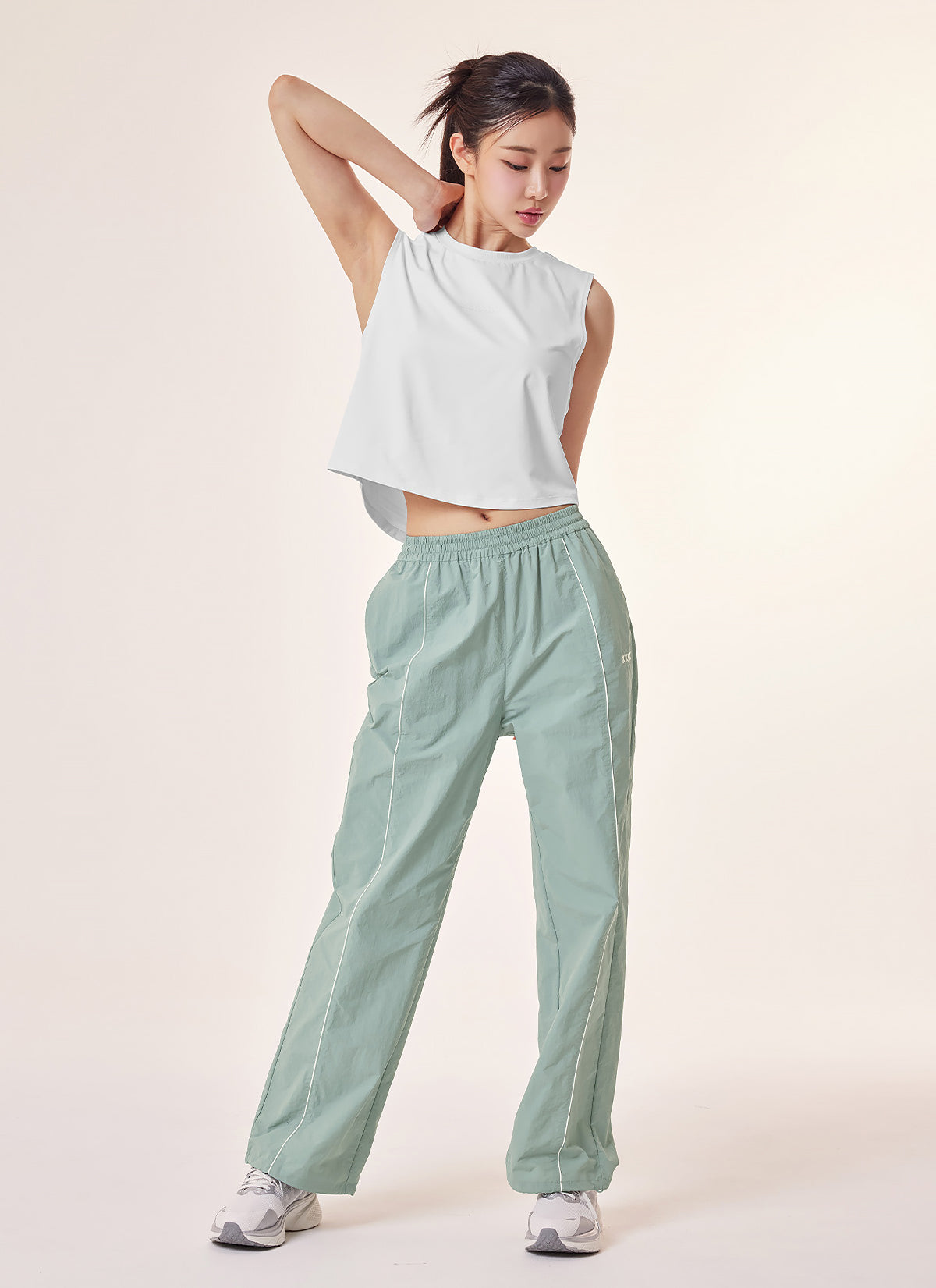 Woven Piping Two-Way Pants